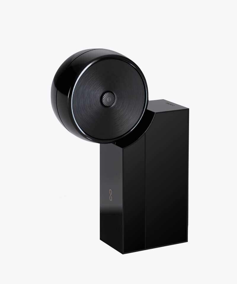 Compoz Compositeur laque noir récapitulatif technologie objet connecté design made in France
