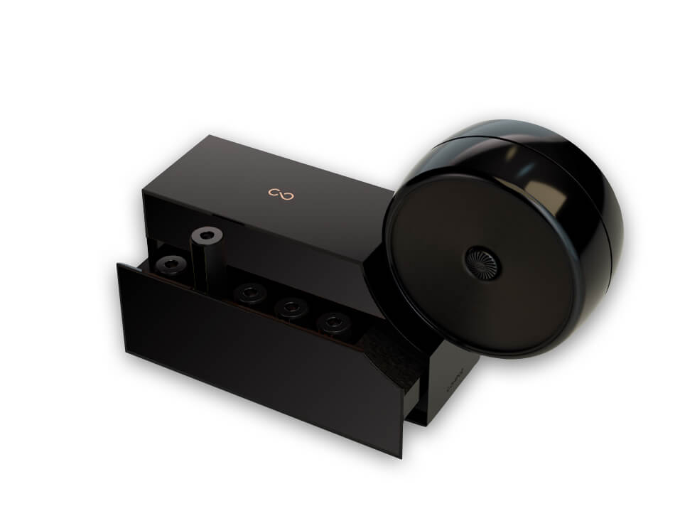 Compoz compositeur version laque noir objet connecté made in France luxe qualité